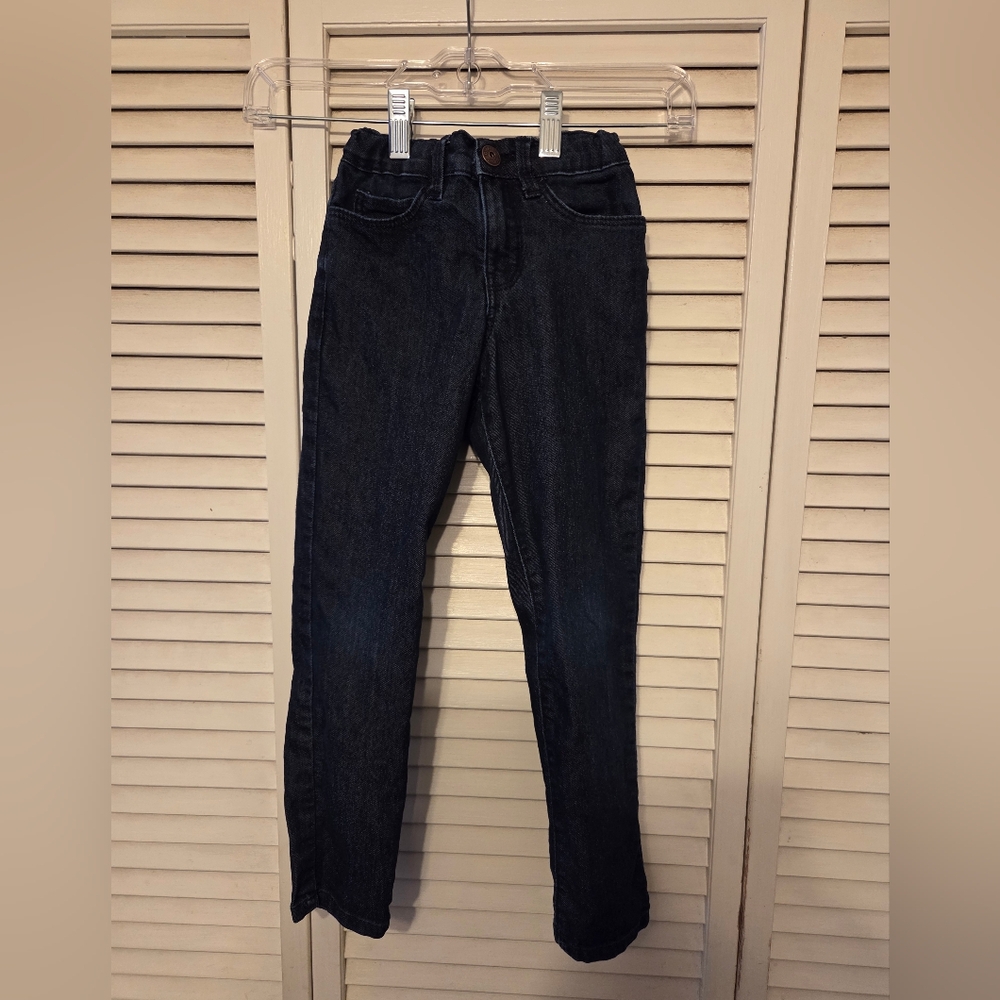 OshKosh B'gosh Dark Blue Girl's Straight Leg Jeans